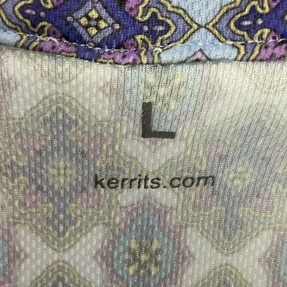 Kerrits Ice Fil Riding Tank Top Large Quarter Zip Purple - Picture 7 of 8